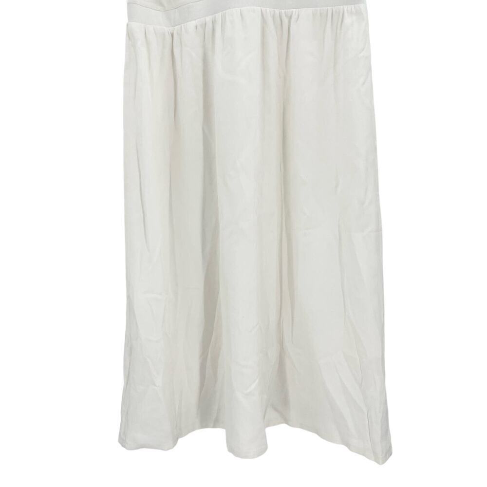 ATM Anthony Thomas Melillo A-Line Dress White Silk V Neck Sleeveless Small NEW - Picture 6 of 15